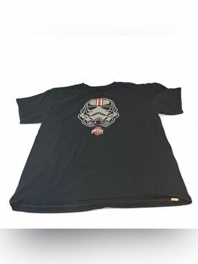 Ohio State Black Graphic Tee with Stormtrooper Helmet